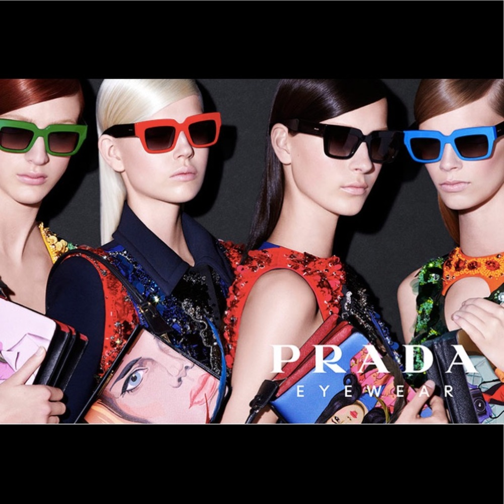 Prada sunglasses retro black and red Steven Miler